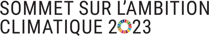 Lien vers la page consacrée au Sommet logo du sommet sur l'ambition climatique 2023